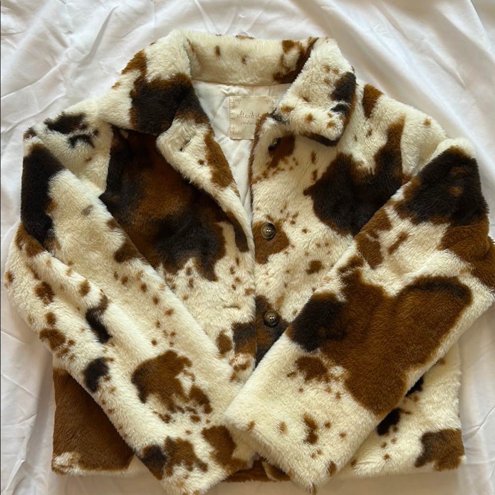 Altar’d State brown and white Faux Fur Jacket